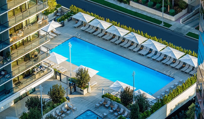 75'x25' heated pool and spa - The Landmark Los Angeles