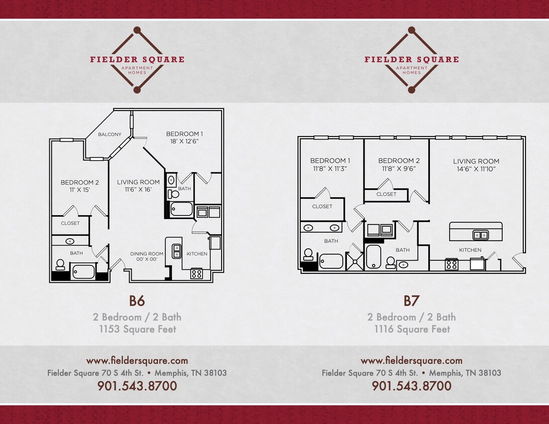 Floor Plan - B6 Two Bedroom