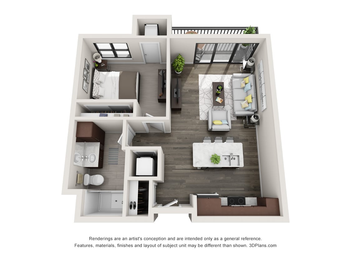 Synergy_Unit-B4.jpg - Cobalt 1 Bed, 1 Bath