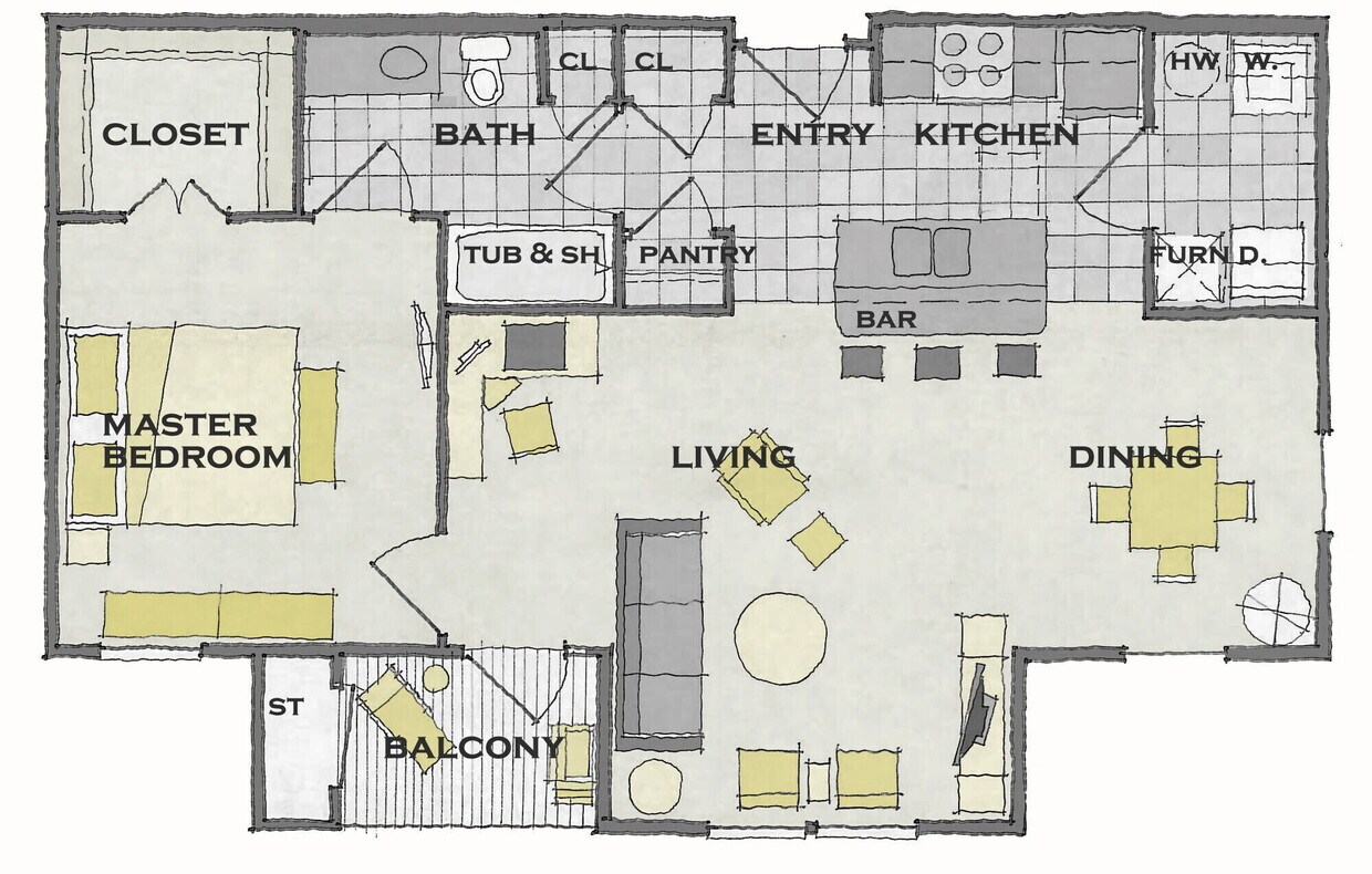 Floor Plan - 1x1A