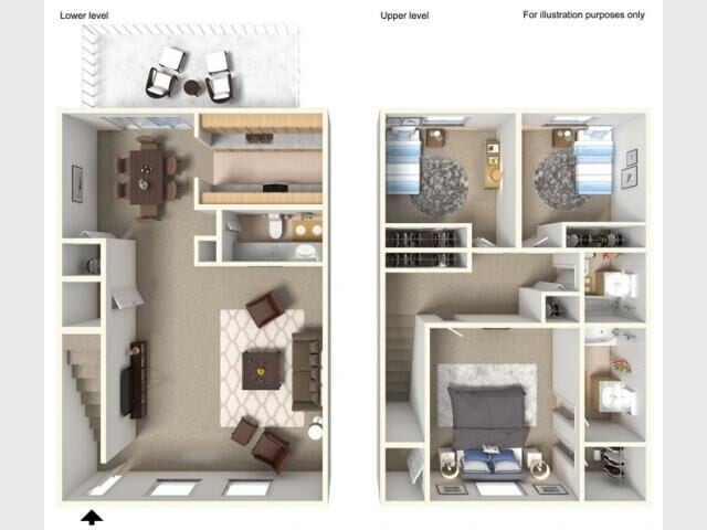 Floor Plan - 3x2.5