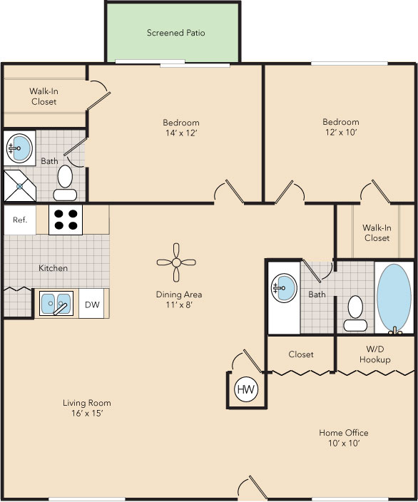 Floor Plan - The Cypress