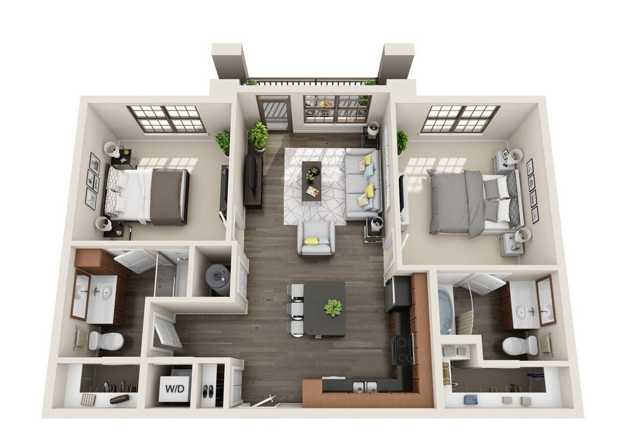 Floor Plan - 2D1HC Dowd
