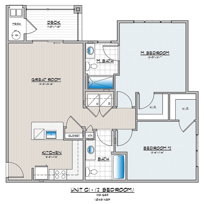 Rowen Place 2 Bedroom With 2 Bathroom - 2 Bedroom 2 Bathroom A