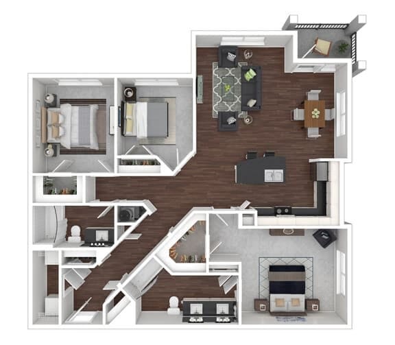Floor Plan - Unit C1-E