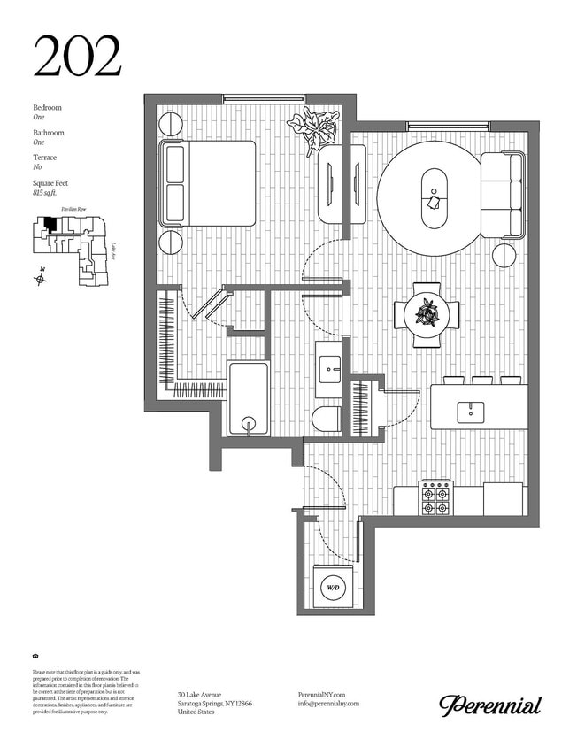 Floor Plan - 1 Bedroom