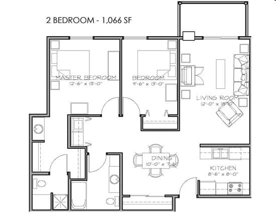 2BR/2BA - Central Park 1 - 2 Bed - 2 Bath