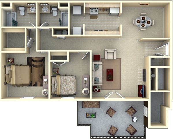 Laurel Oak 2 Bedroom - Laurel Oak