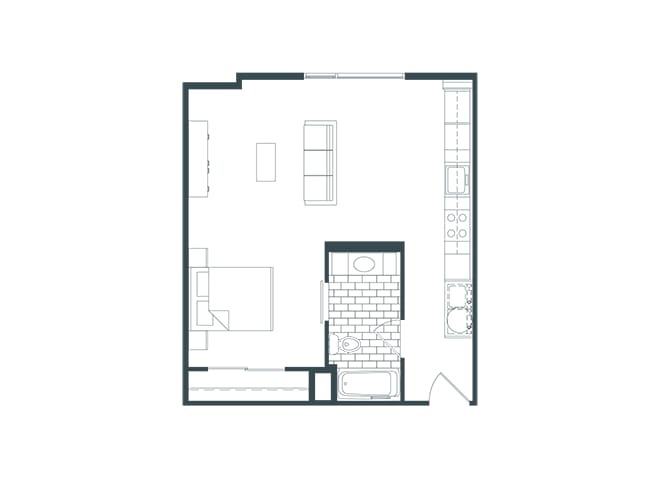 Floor Plan - Studio