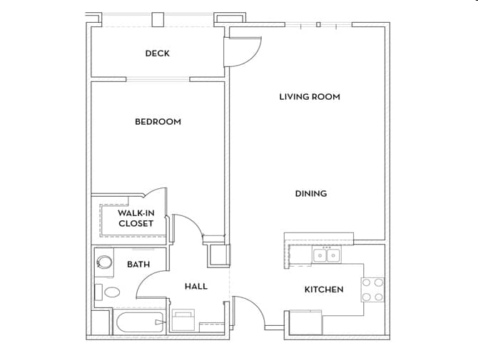 1BR/1BA - Battista