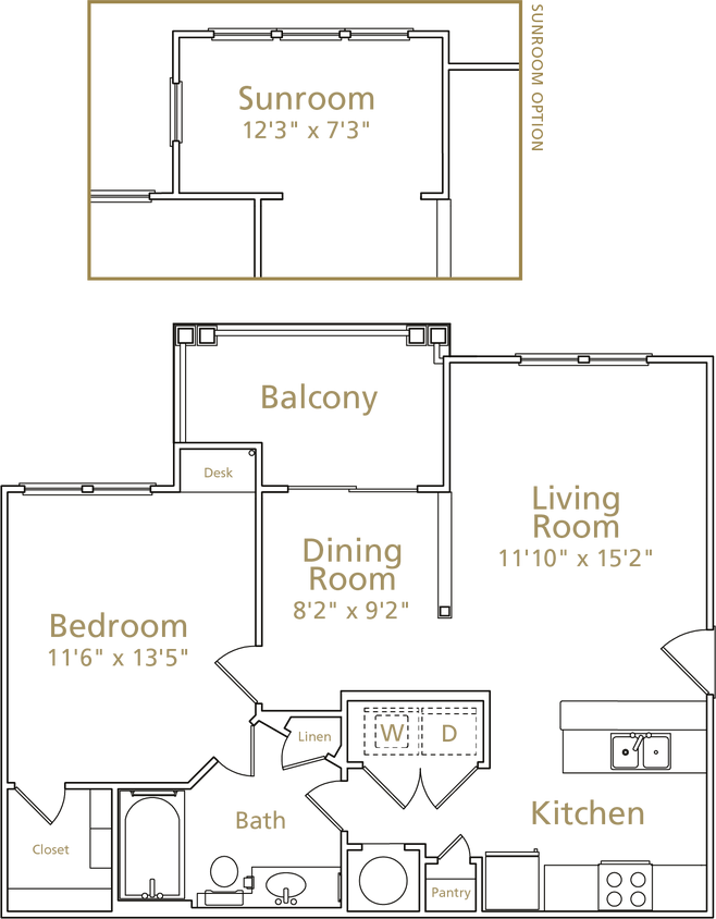 Floor Plan - Chesapeake Sunroom