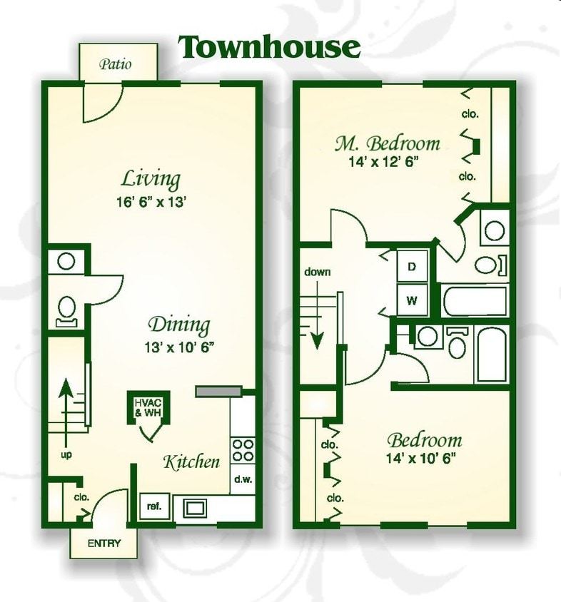 2BR/2.5BA - The Laurel Townhouse