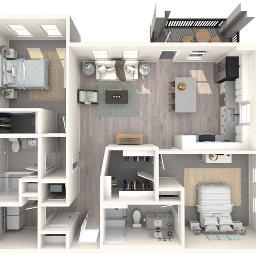 B3 floor plan The Crossing at Palm Aire - B3