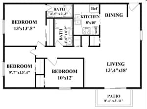3 Bedroom - 3 Bedroom