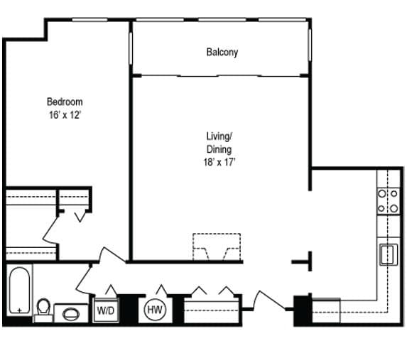 1 Bedroom-1S - 1 Bedroom - 1S