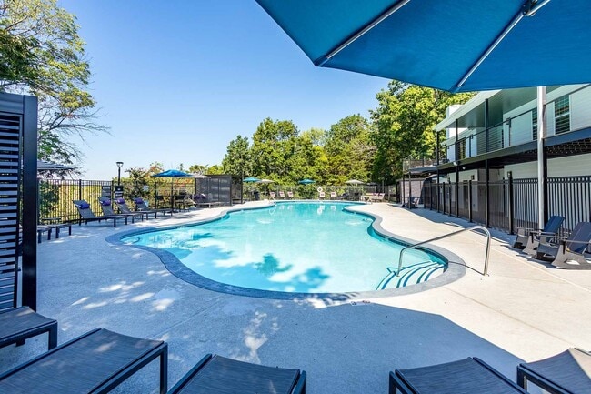 The Jax, Nashville, TN, Resort Style Pool and Cabanas - The Jax
