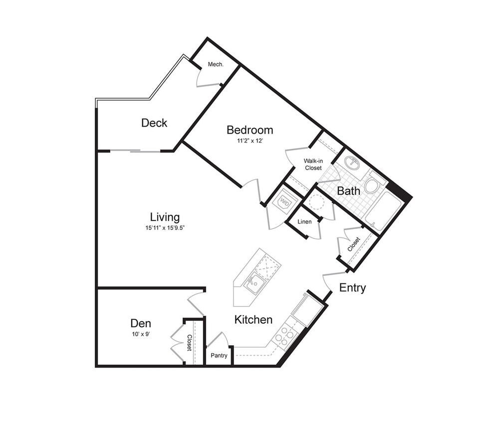 1-Bedroom 1-Bathroom | 929 sqft - 1-Bedroom 1-Bathroom | 929 sqft