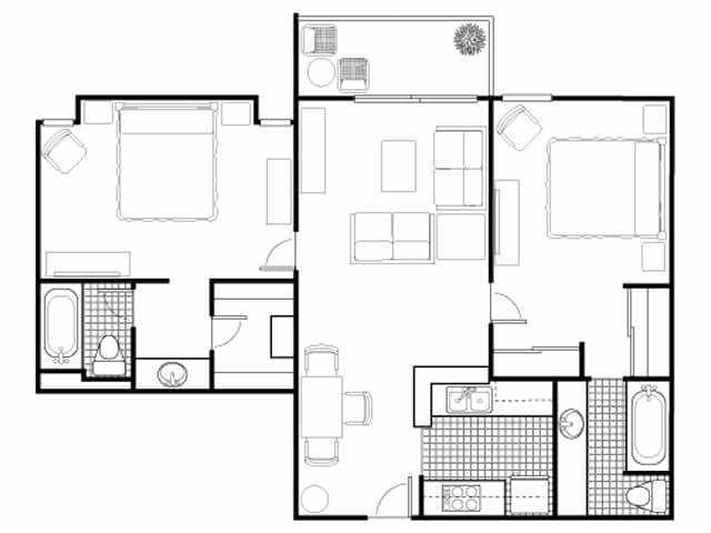 2BR/2BA - 2 Bed 2 Bath 1053 Sqft