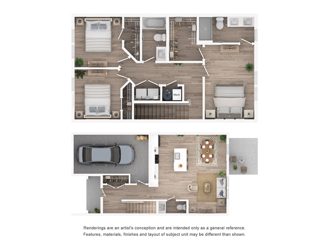 Floor Plan - Townhome F1