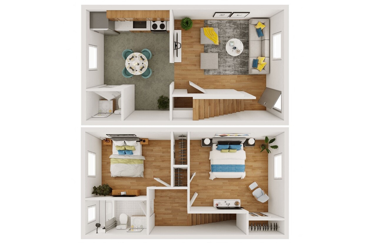 Floor Plan - 2 Bed 2 Bath