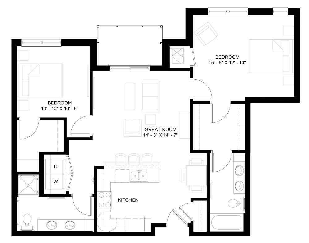 Floor Plan - The Palisade A (C3A)