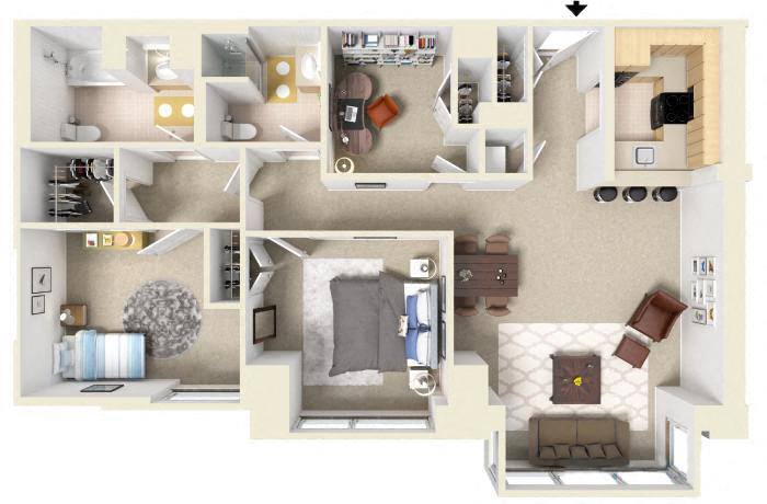 Floor Plan - The Livingston