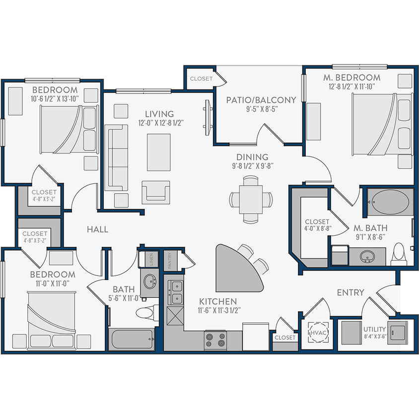 the-landreneau - 3 Bedroom 2 Bathroom