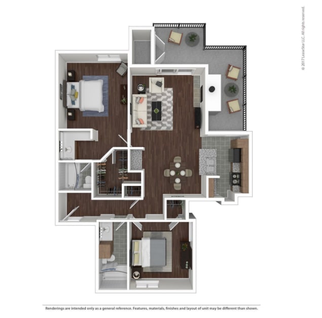 2 Bedroom | 2 Bath | 1080 sqft - B4