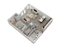 Floor Plan - Unit 1M