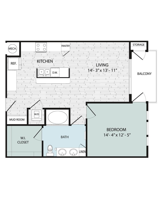 Floor Plan - 1J
