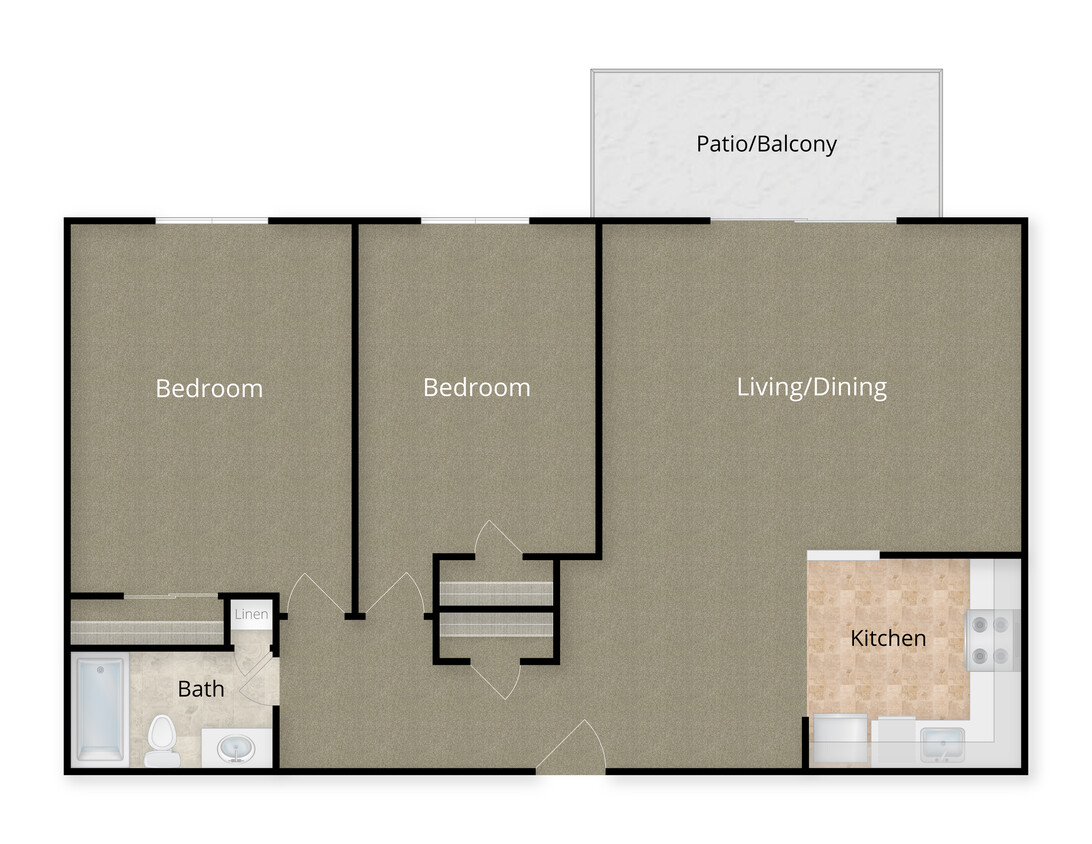 EDC_7_2b1b - 2 Bed x 1 Bath - 7