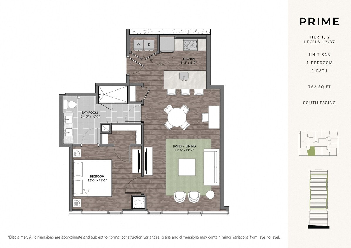 Floor Plan - Prime One BR Stack 08 
