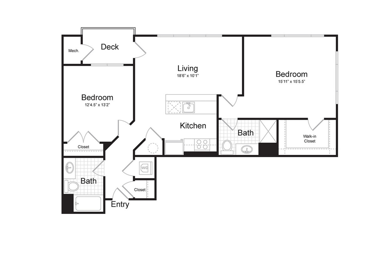 2-Bedroom 2-Bathroom | 1,138 sqft - 2-Bedroom 2-Bathroom | 1,138 sqft