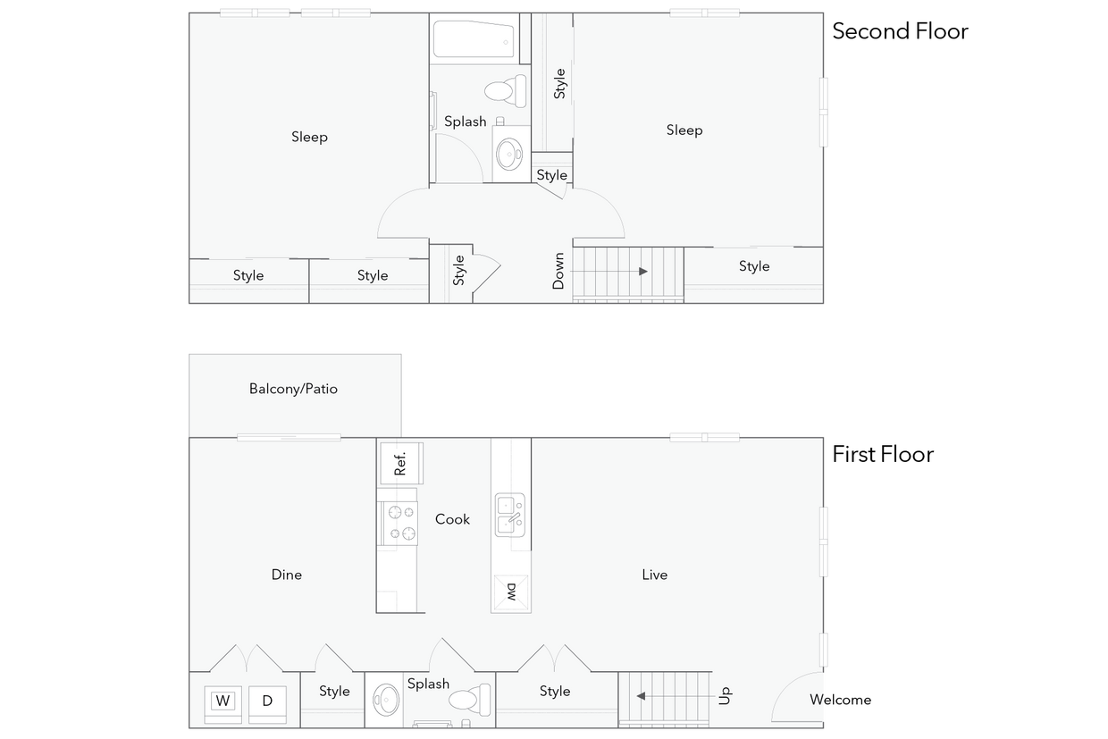 Cape Coral | 2-Bedroom Floorplan - Cape Coral