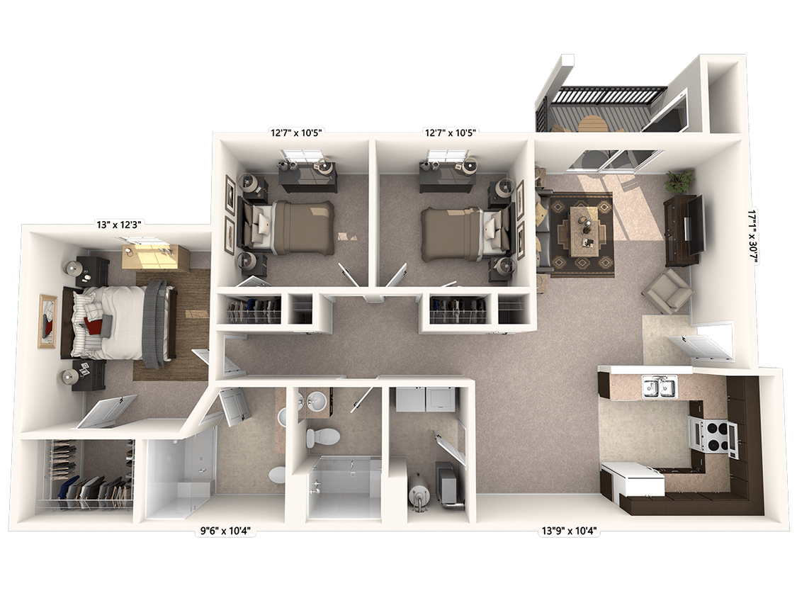 Floor Plan - 3 bedroom