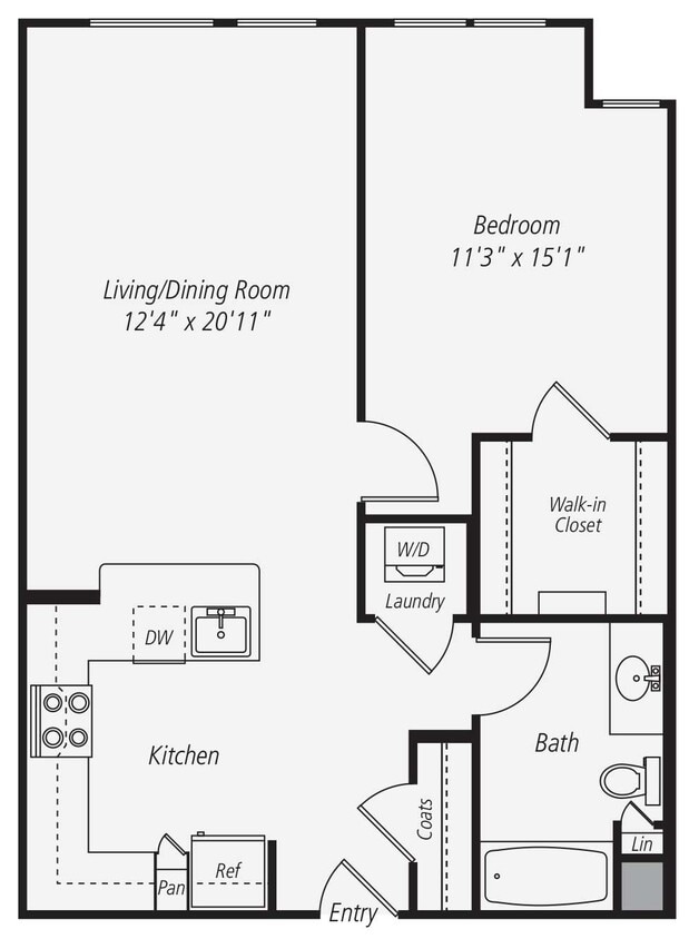 Floor Plan - A1-203-303-403