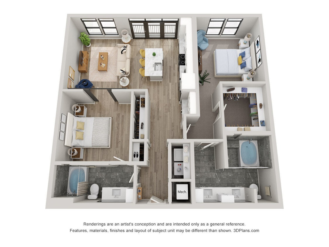 2.B1 floor plan Preserve at Westfields - 2.B1