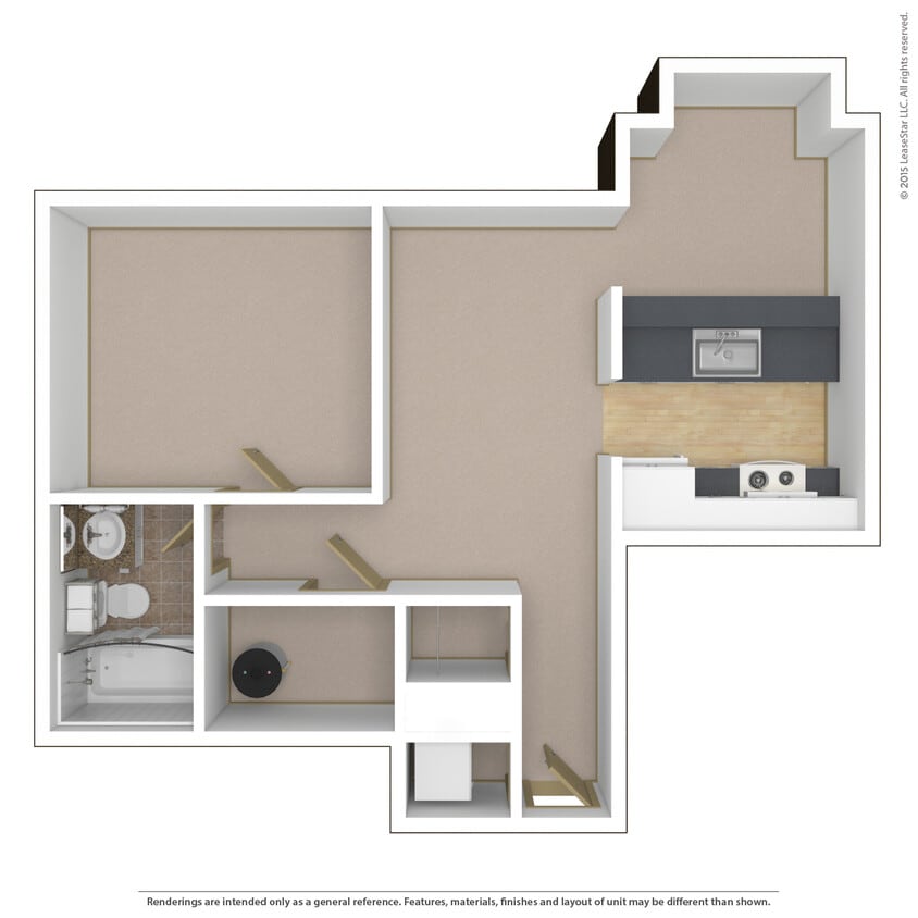 Floor Plan - 1x1g-p2