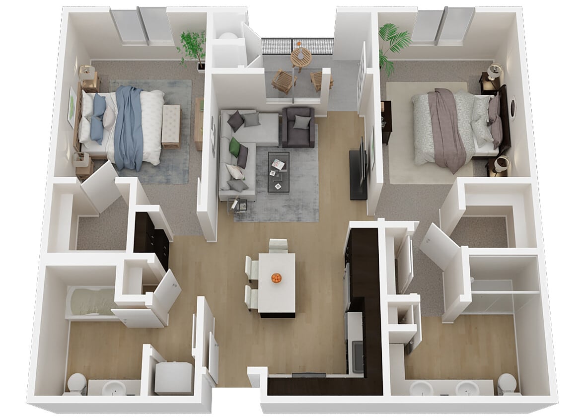 Floor Plan - B1 2x2