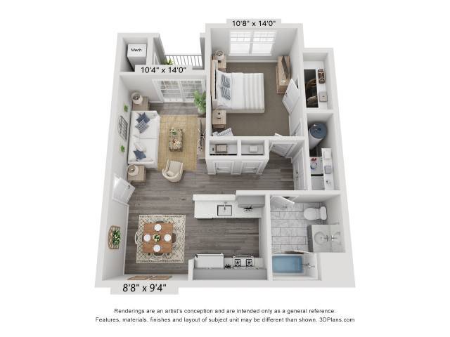 Floor Plan - 1B