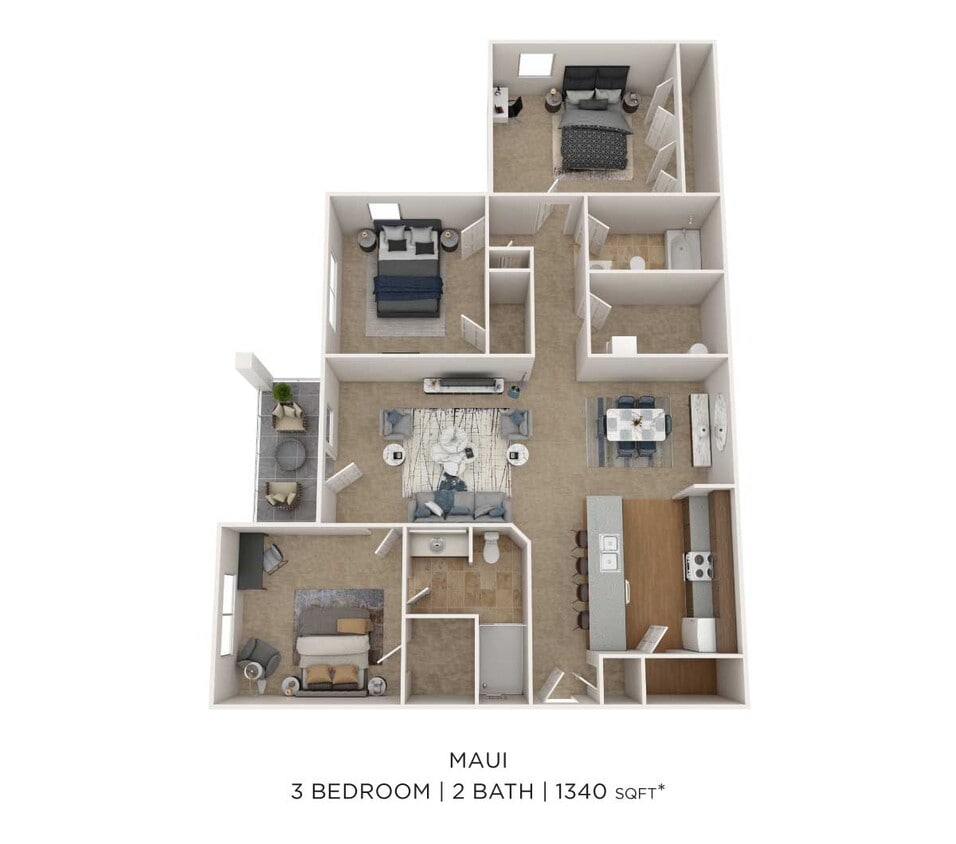 Floor Plan - Three Bedroom