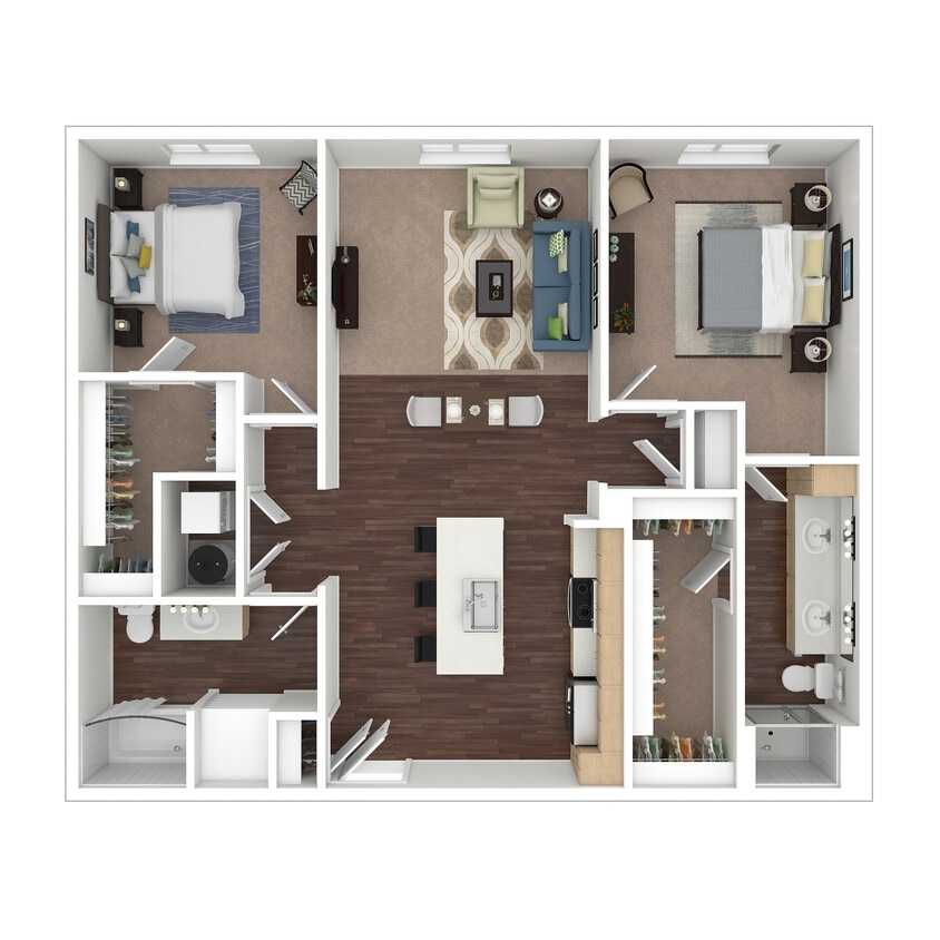 B2 3D Floor Plan - B2