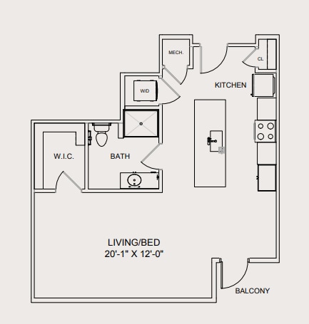 Floor Plan - Studio - In Your Own Sweet Way