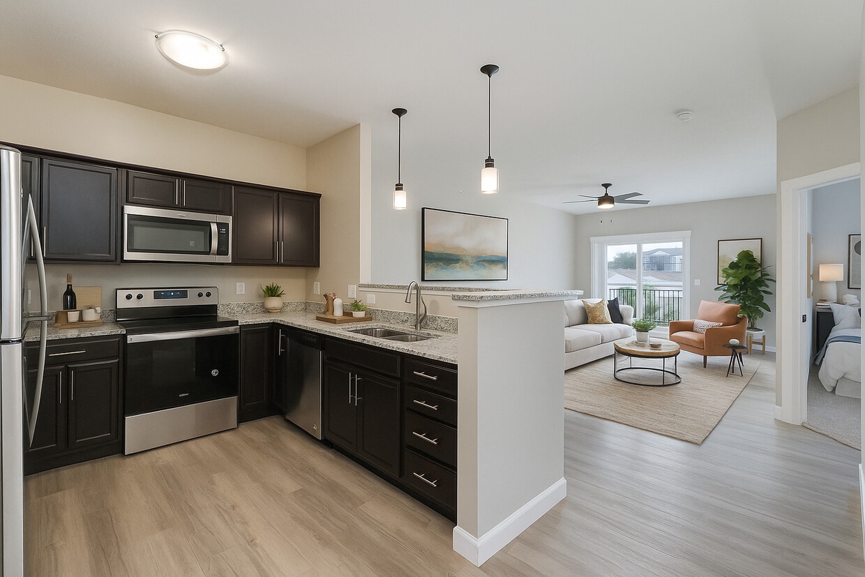 Floor Plan - Unit E - Two Bed/Two Bath Manhattan