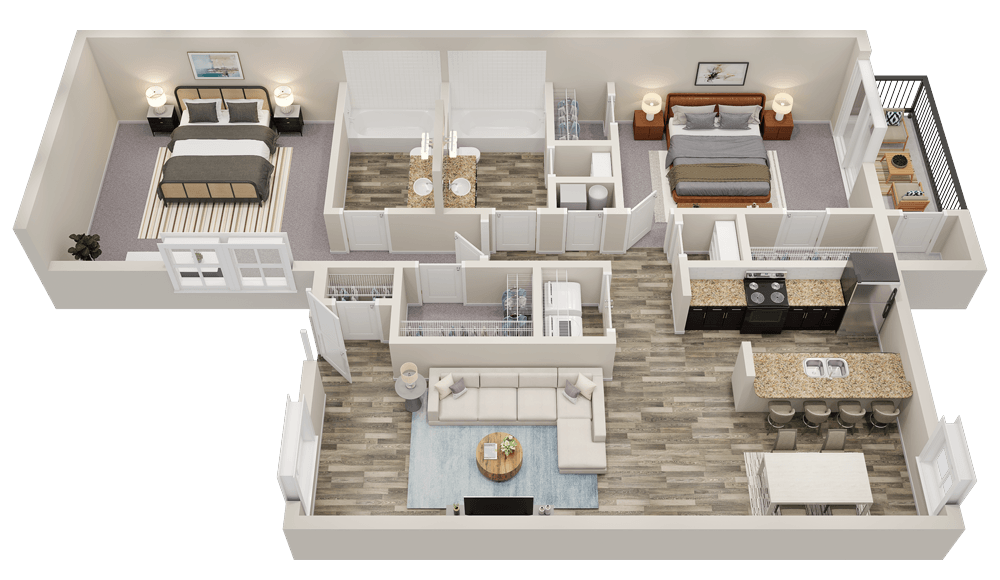 Floor Plan - The Lanier - Renovated