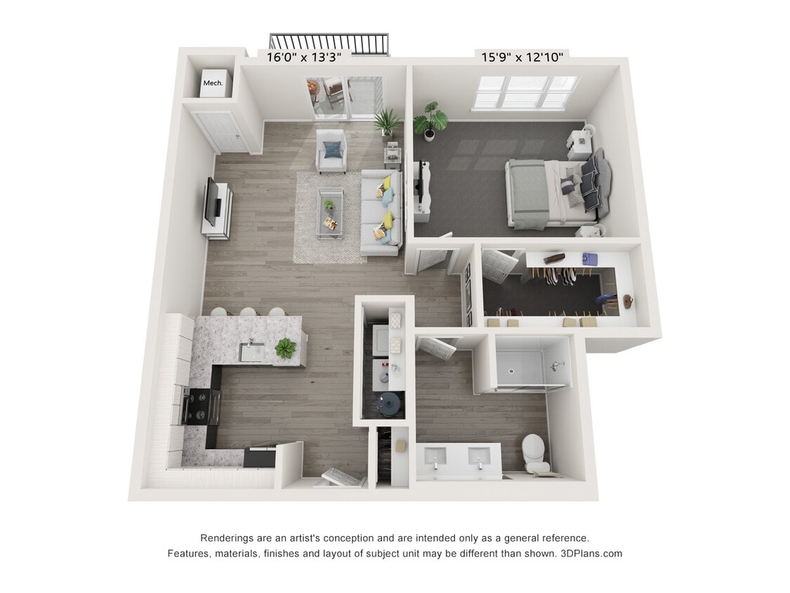 Floor Plan - 1B-5