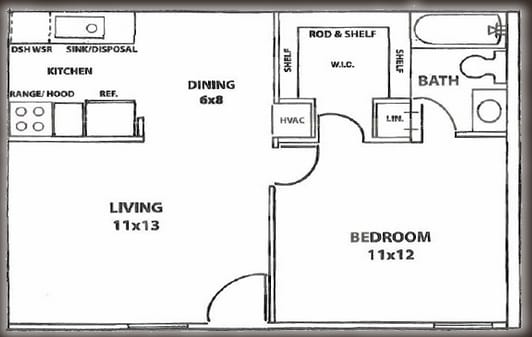 1 Bedroom 1 Bath - 1-1