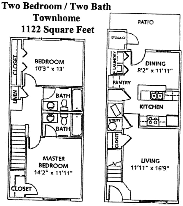 2BR/2BA - Two Bedroom Two Baths-Gold Package