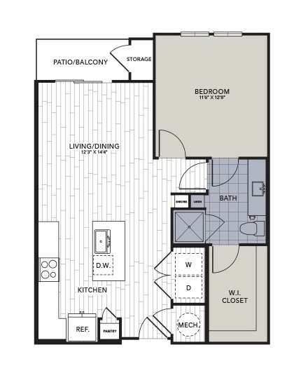 A4.jpg - A4 - One Bedroom, One Bathroom