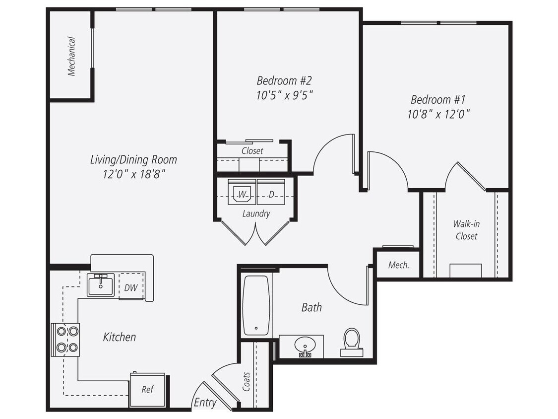 Floor Plan - B1 Renovated